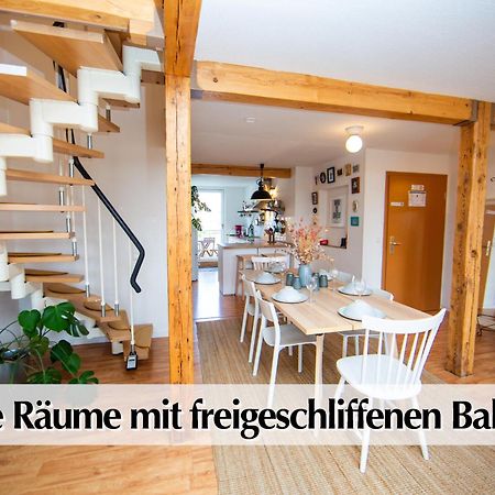 Ferienwohnung Schickes 80m2 Maisonette-Loft in zentraler Lage Erfurts mit Balkon Exterior foto