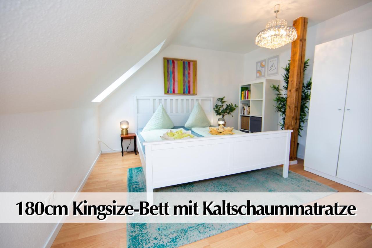 Ferienwohnung Schickes 80m2 Maisonette-Loft in zentraler Lage Erfurts mit Balkon Exterior foto