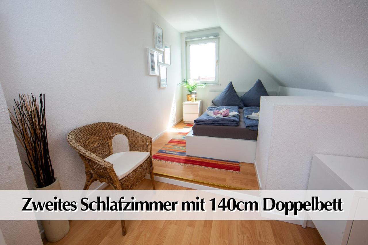 Ferienwohnung Schickes 80m2 Maisonette-Loft in zentraler Lage Erfurts mit Balkon Exterior foto