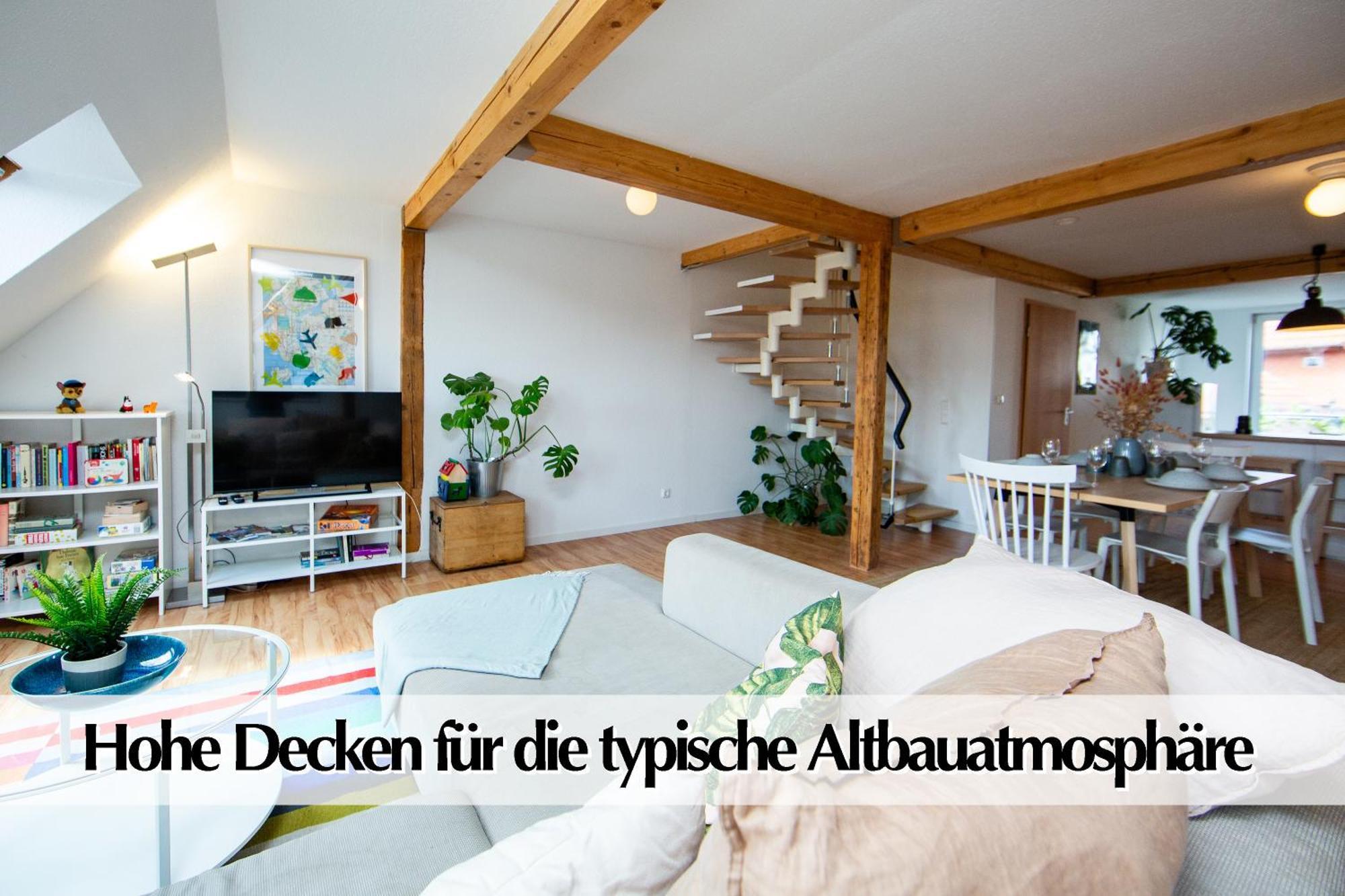 Ferienwohnung Schickes 80m2 Maisonette-Loft in zentraler Lage Erfurts mit Balkon Exterior foto