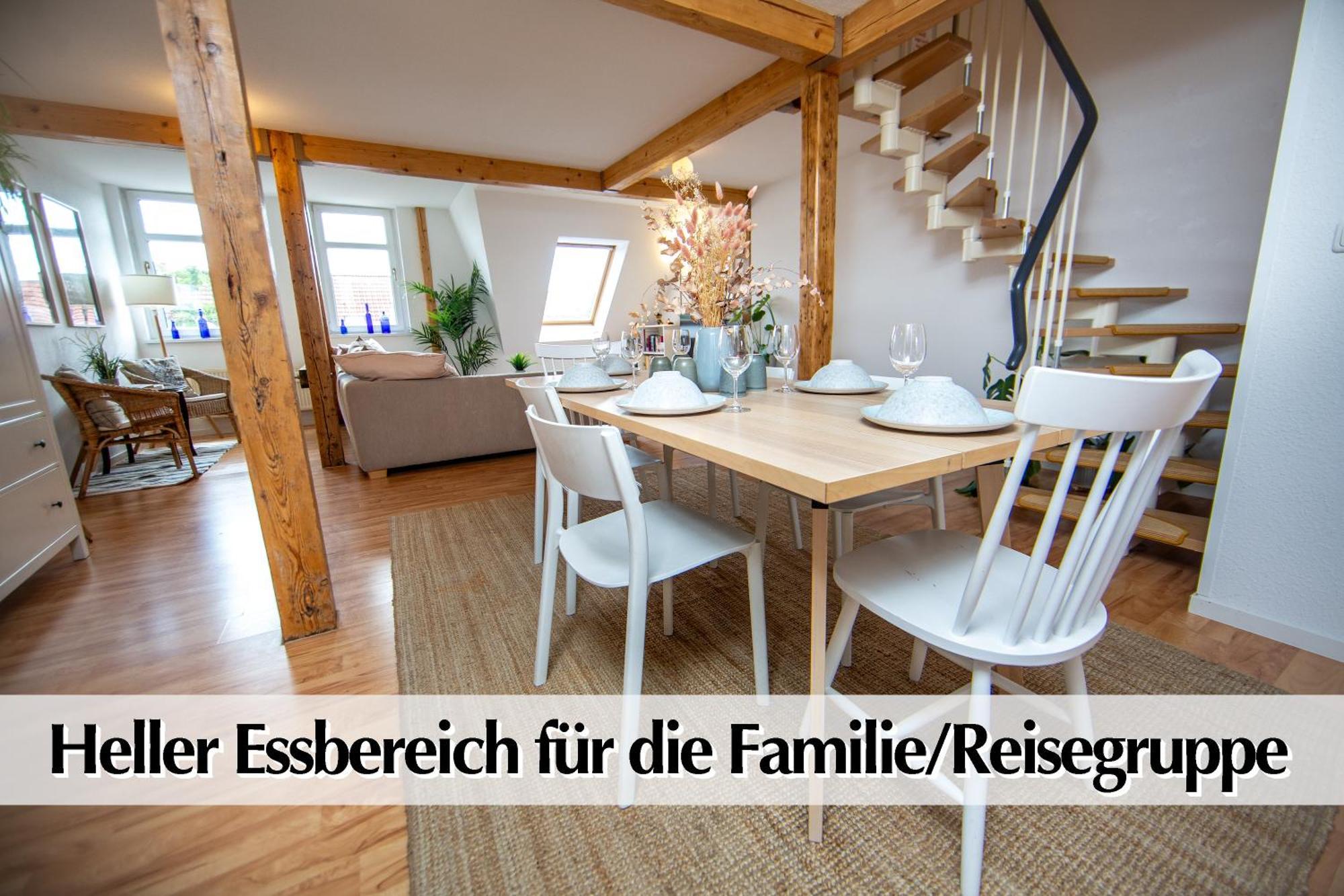 Ferienwohnung Schickes 80m2 Maisonette-Loft in zentraler Lage Erfurts mit Balkon Exterior foto